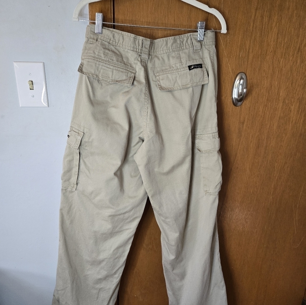 NWOT, Pipper By LEE, Boy's Beige Flannel lined Cargo Pants Size 18 - Picture 5 of 8